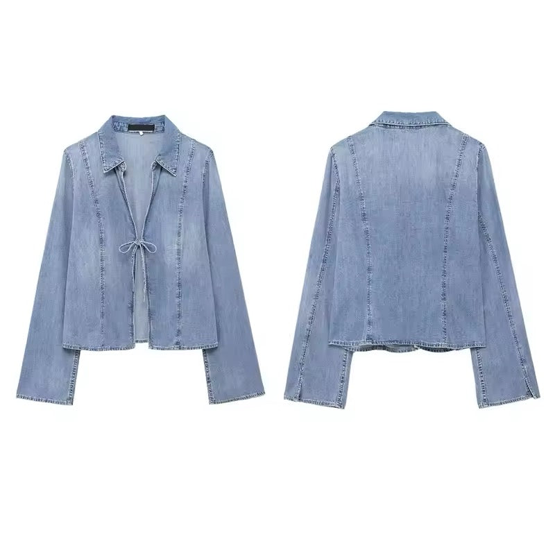 Denim Schnürjacke