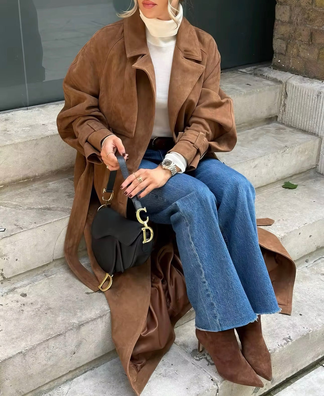 Suede Trenchcoat