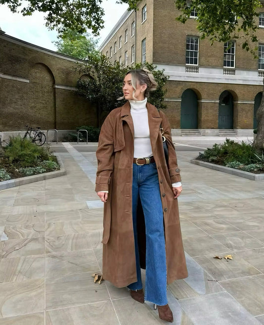 Suede Trenchcoat
