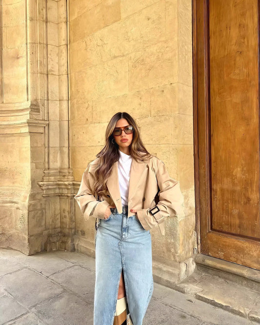 Cropped Trench Louisa